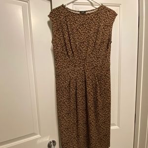 Talbots Leopard Print Shift Dress Size M